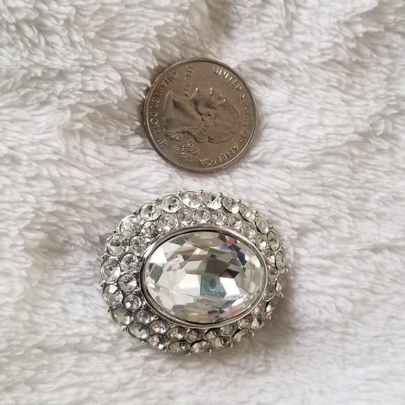 Yves Saint Laurent Rhinestone Clip On Earrings - Picture 11 of 13